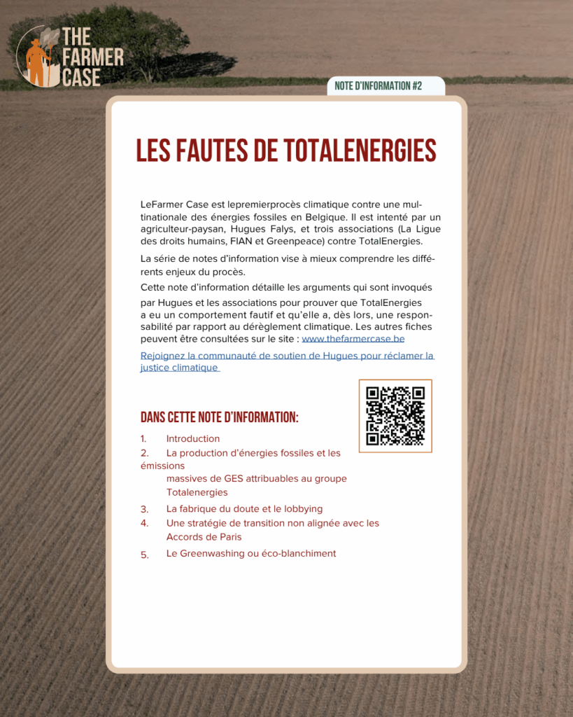 %TheFarmerCase - Un fermier attaque un géant de l'industrie fossile en justice pour sa responsabilité dans le dérèglement climatique. %